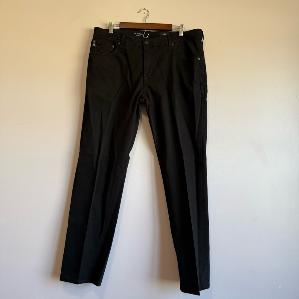 Men's AG Adriano Goldschmied The Graduate SUD Tailored Fit Black Jeans 36x32